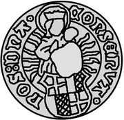 1 Ferding Reval countermark, Livonia, 1530-1534 reverse image