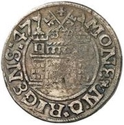 ½ Mark - Hermann von Brüggeneye Riga reverse image