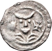 Denier Bracteate - Albert / Nikolaus No dots obverse image