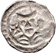 Denier Bracteate - Albert / Nikolaus No dots reverse image