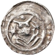 Denier Bracteate - Albert / Nikolaus One dot obverse image