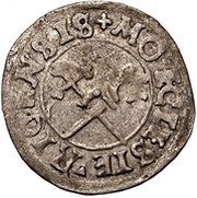 1 Schilling - Thomas Schöning Koknese; fancy cross; pointy top, Livonia, 1535 reverse image