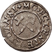 1 Schilling - Thomas Schöning Koknese; simple cross; flat top, Livonia, 1535 reverse image