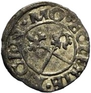 1 Schilling - Thomas Schöning Koknese; fancy cross; bumpy top and smooth bottom, Livonia, 1535-1539 reverse image