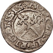 1 Schilling - Thomas Schöning Koknese; fancy cross; bumpy top and bumpy bottom, Livonia, 1536 reverse image