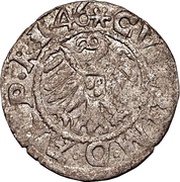 1 Schilling - Wilhelm von Brandenburg Koknese; regular shield; cross right and crosier left obverse image