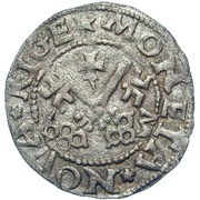 1 Schilling - Wilhelm von Brandenburg Large eagle, Livonia, 1563 reverse image