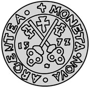 1 Mark, Livonia, 1572 reverse image