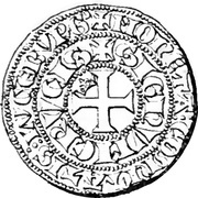 ½ Gros - Jean the Blind, Luxembourg, 1309-1346 reverse image