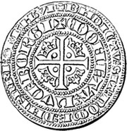 Plaque - Jean the Blind, Luxembourg, 1345-1346 reverse image