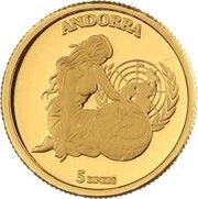 5 Diners United Nations, Andorra, 2004 reverse image
