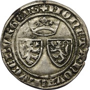 Gros Blanc - Wenceslaus I, Luxembourg, 1353-1383 reverse image