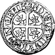 ⅓ Gros - Wenceslaus I Luxembourg-Trèves mint, Luxembourg, 1359-1362 reverse image