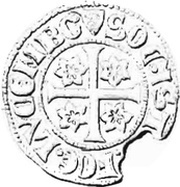 ⅓ Gros - Wenceslaus I Luxembourg-Trèves Mint, Luxembourg, 1359-1362 reverse image