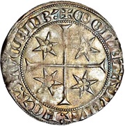 Gros - Jobst of Moravia 2nd type, Luxembourg, 1397-1402 reverse image