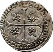 Gros - Anthony, Duke of Brabant, Luxembourg, 1412-1415 reverse image