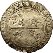 Gros - Elisabeth of Görlitz widow of Anthony of Burgundy, Luxembourg, 1415-1419 reverse image