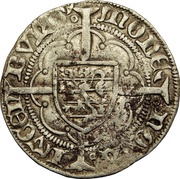 ½ Gros - Elisabeth of Görlitz widow of John of Bavaria, Luxembourg, 1425-1433 reverse image