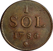 1 Sol - Joseph II reverse image