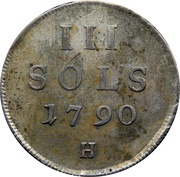 3 Sols - Leopold II reverse image