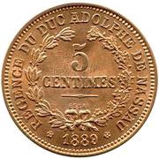 5 Centimes - Adolphe Essai reverse image