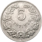 5 Centimes - Guillaume IV reverse image
