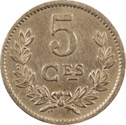 5 Centimes - Charlotte reverse image