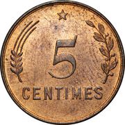 5 Centimes - Charlotte reverse image