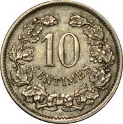10 Centimes - Adolphe reverse image