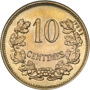 10 Centimes - Guillaume IV Essai reverse image