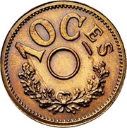 10 Centimes - Marie-Adelaïde Essai reverse image