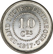 10 Centimes - Marie-Adelaïde Essai - Aluminium reverse image