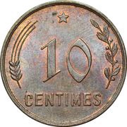 10 Centimes - Charlotte reverse image