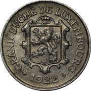 25 Centimes - Charlotte Iron obverse image