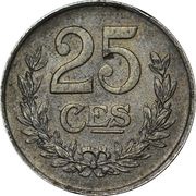 25 Centimes - Charlotte Iron reverse image