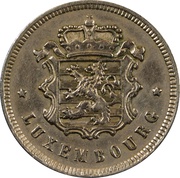 25 Centimes - Charlotte Copper-nickel obverse image