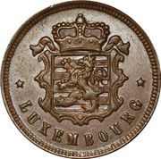 25 Centimes - Charlotte Bronze obverse image