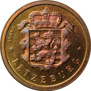 25 Centimes - Charlotte Bronze Essai obverse image