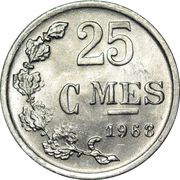 25 Centimes- Charlotte / Jean Aluminium reverse image