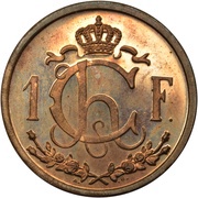 1 Franc - Charlotte Essai reverse image