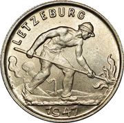 1 Franc - Charlotte large Type obverse image