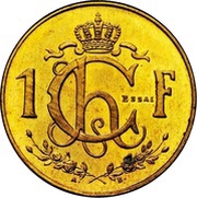 1 Franc - Charlotte Essai reverse image
