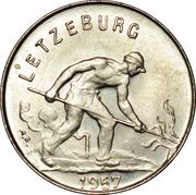 1 Franc - Charlotte small Type obverse image