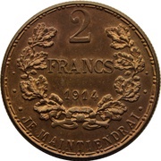 2 Francs - Marie-Adelaïde Essai - Bronze reverse image