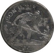 2 Francs - Charlotte Essai reverse image