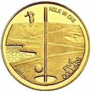 5 Dollars Golf, Bahamas, 1994 reverse image