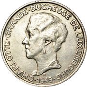 5 Francs - Charlotte obverse image
