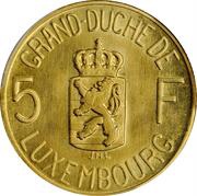 5 Francs - Charlotte Essai reverse image