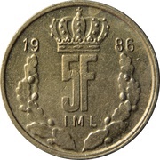 5 Francs - Jean reverse image