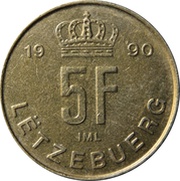 5 Francs - Jean reverse image